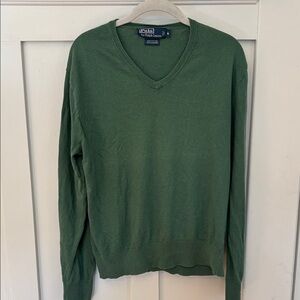 Polo by Ralph Lauren Green V-Neck Sweater